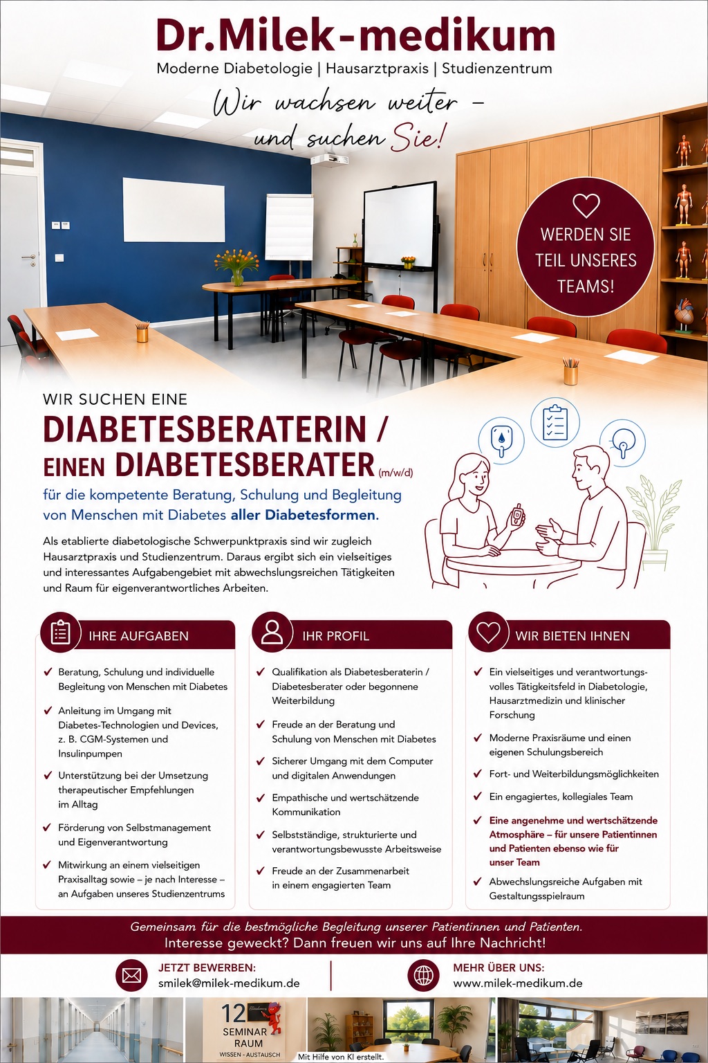 Stellenausschreibung Diabetologe